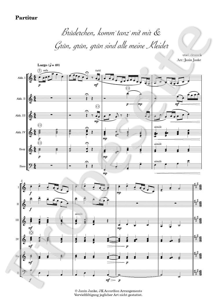 Brüderchen, komm tanz mit mir & Grün, grün, grün sind alle meine Kleider – Bild 2